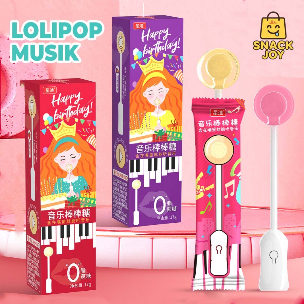 SNACKJOY/Lolipop Musik Selamat Ulang Tahun/Music Lollipop/Candy Toys