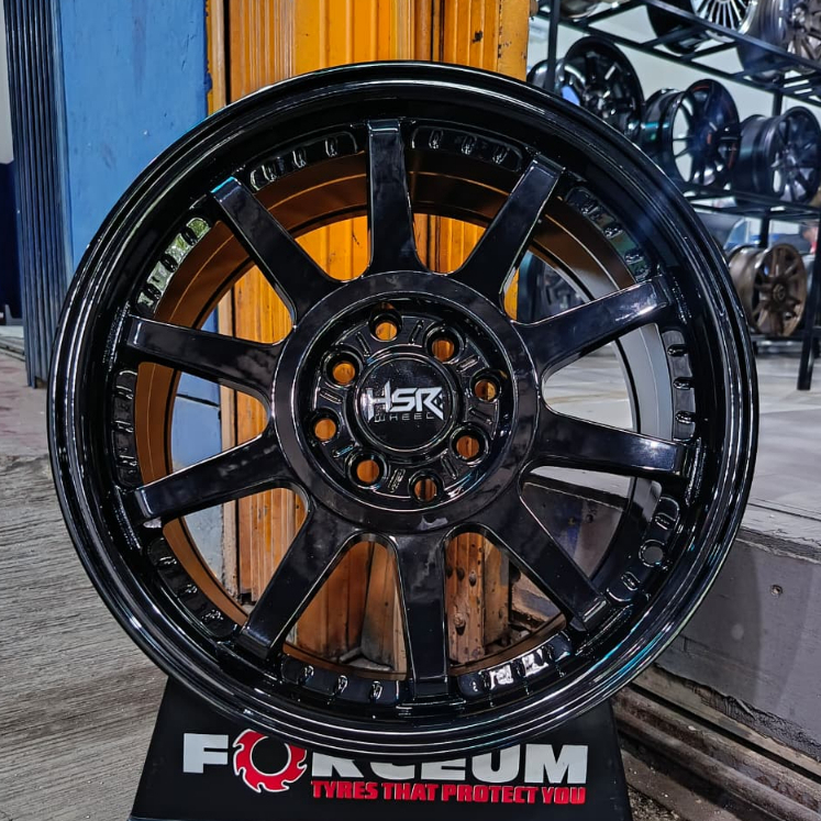 PROMO velg mobil murah r16 lubang 4x100 dan 4x114,3 hsr gymkana r16 /velg hsr boroko 01 r16 lubang 4