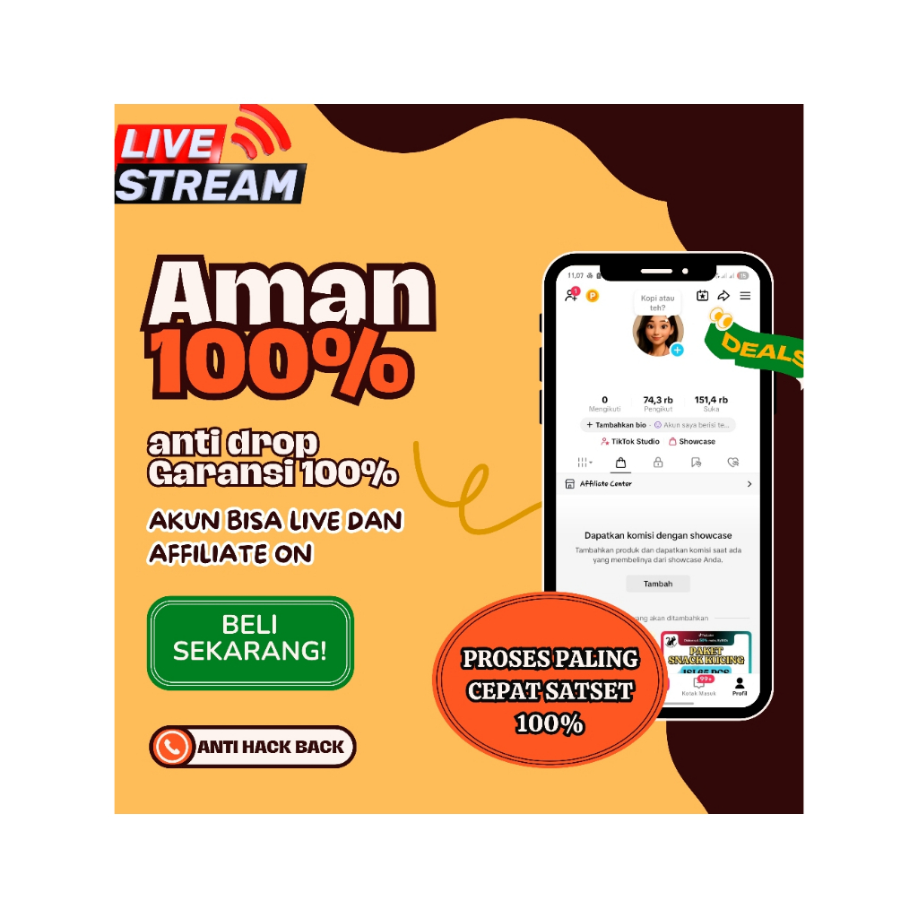 Akun tt READY asli indo