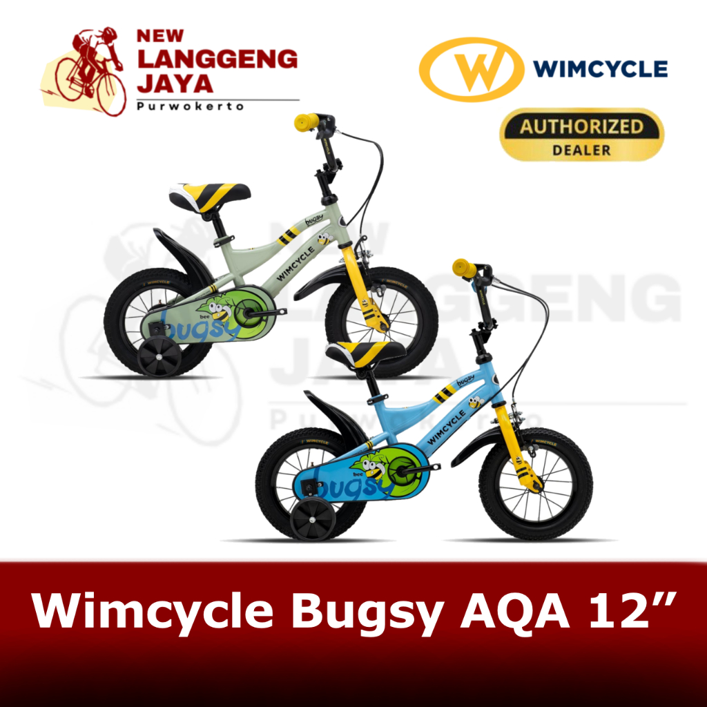 Wimcycle Sepeda Anak Bugsy Bee AQA Boys 12"