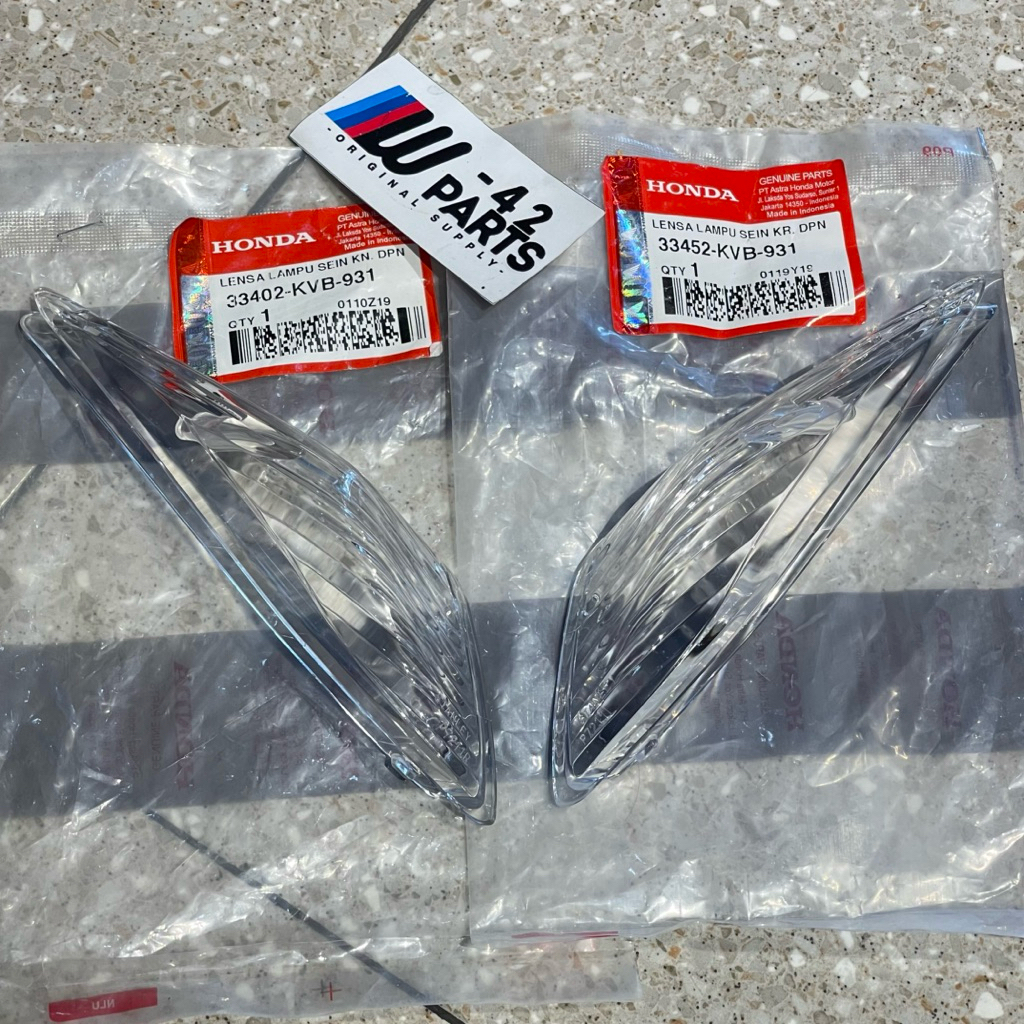 MIKA KACA LAMPU SEIN DEPAN KANAN KIRI VARIO 110 KARBU 110 ORIGINAL AHM 33402 33452 KVB 931