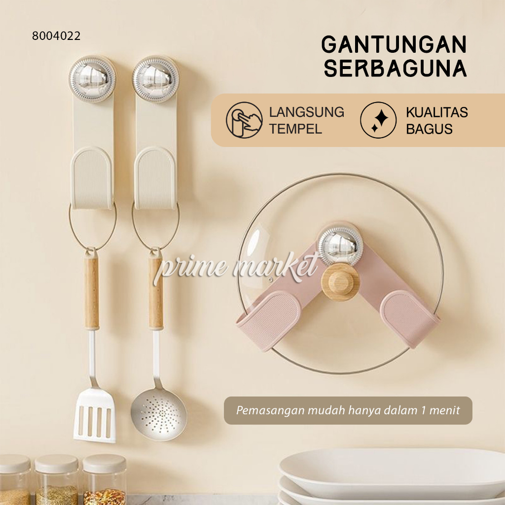 Gantungan Tutup Panci Rak Tutup Panci Tempel Gantungan Baju Gantungan Peralatan Dapur (8004022)