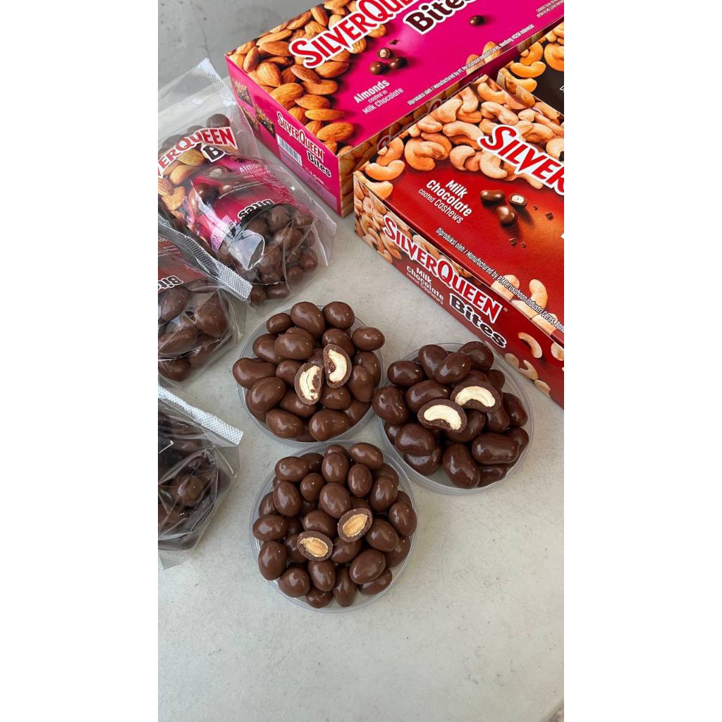 Silverqueen Bites SQ Bites 500gr  Mede / almond / dark mede 500 gr asli pabrik l coklat butir | cokl