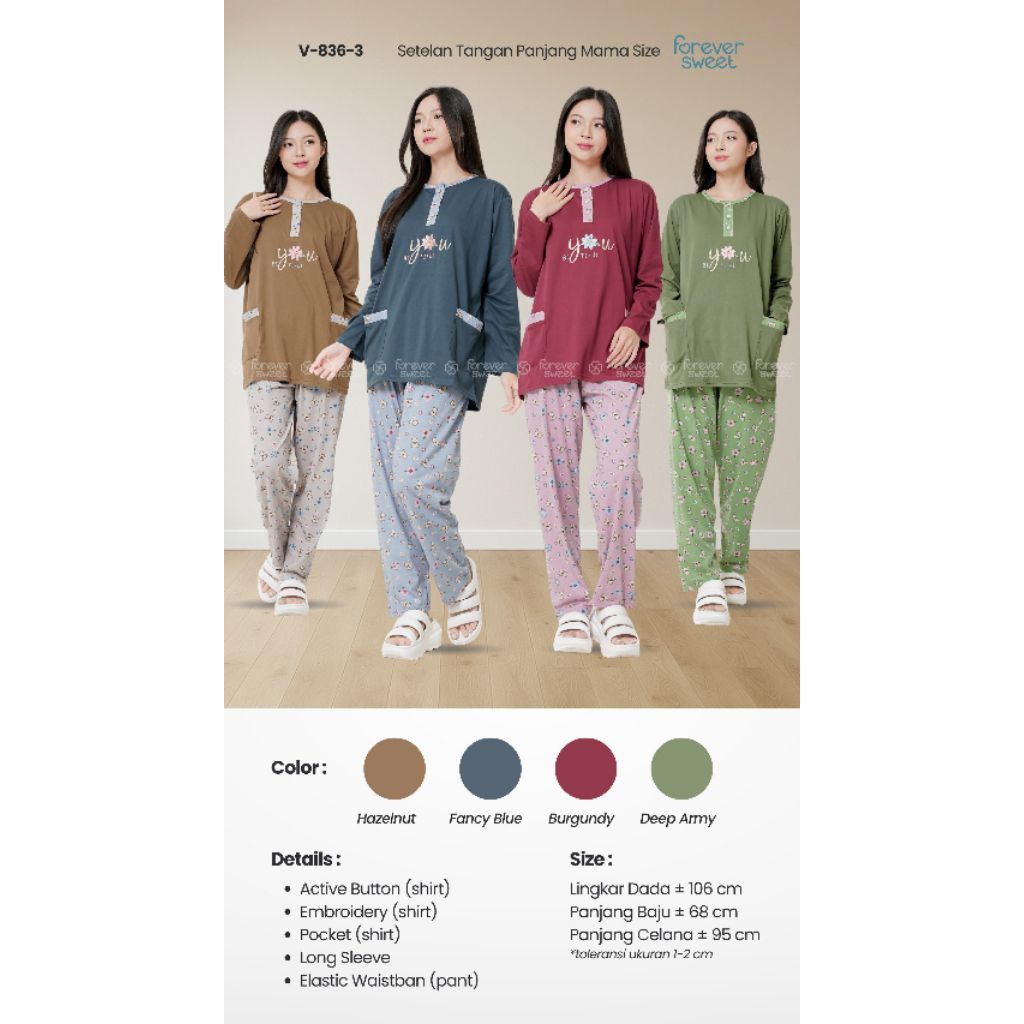 Baju Tidur FOREVER Sweet Concept PP Mama Size V 774, V 783 - 1, V 836 - 3