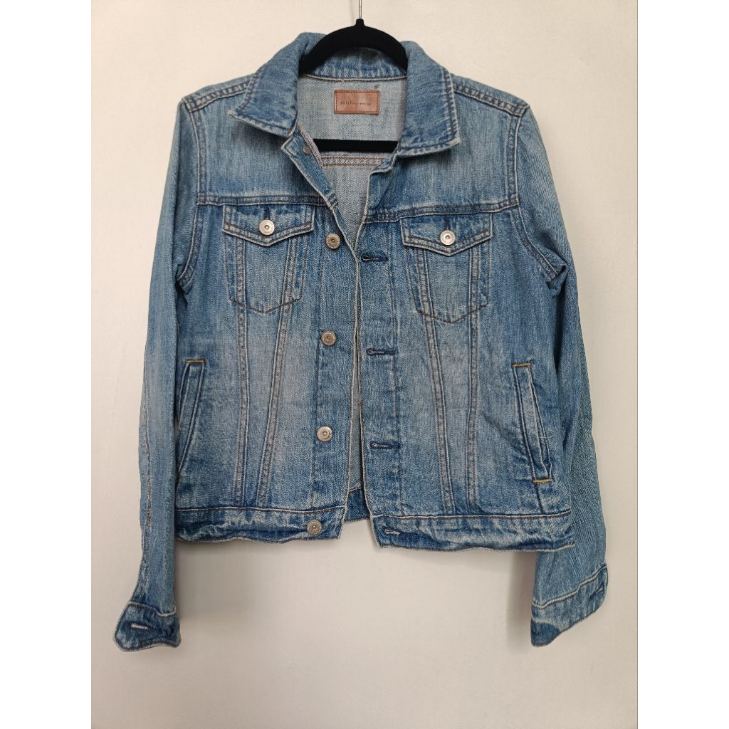 (PRELOVED) EARTH MUSIC & ECOLOGY JAKET JACKET JEANS size s BY WDYS