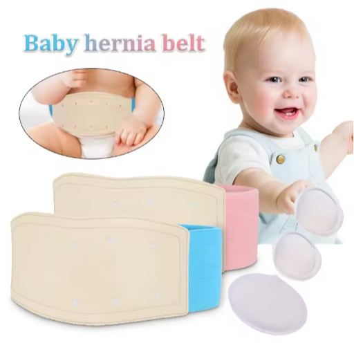 SOF Infant Inguinal Umbilical Hernia Belt Navel Support Stickers Treatment Newborn Baby Belly Button