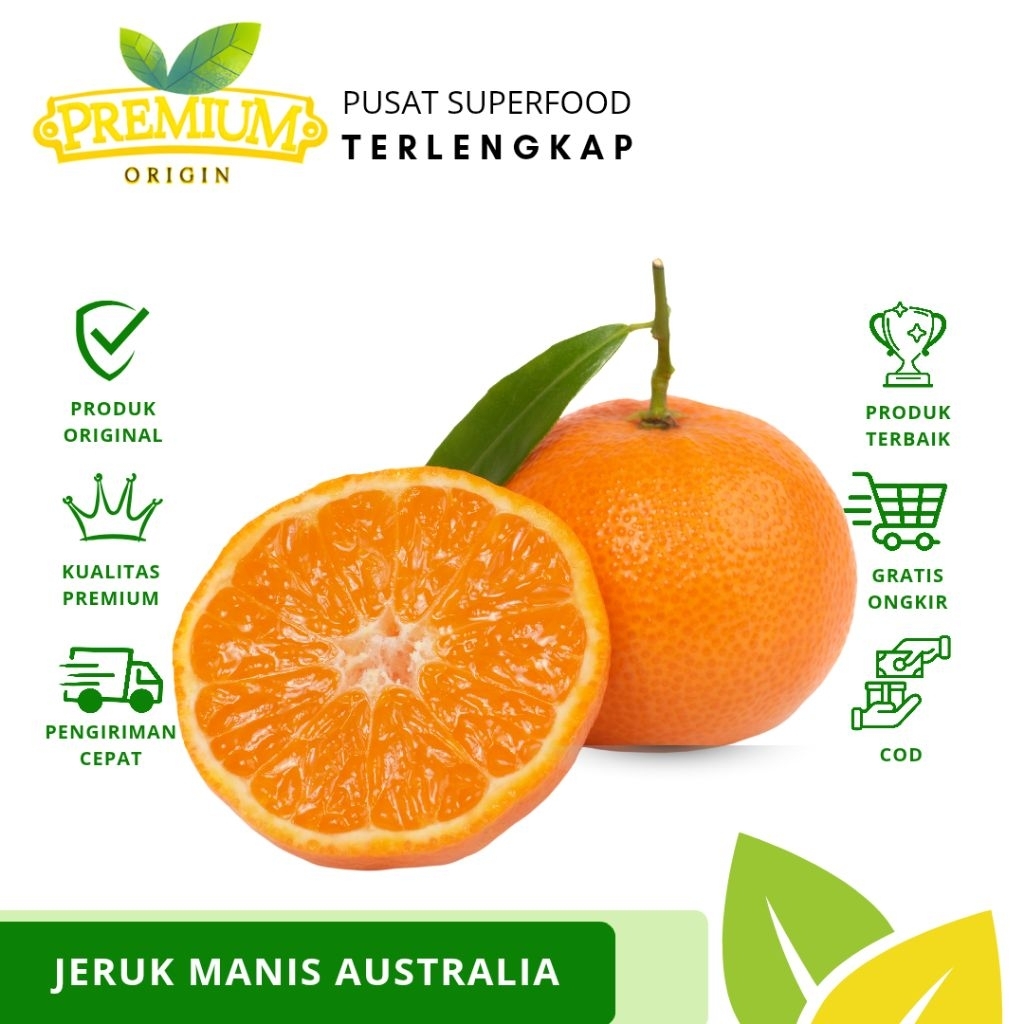 FRESH Jeruk Mandarin Australia 400 - 500 gram | Buah Jeruk Mandarin Afourer