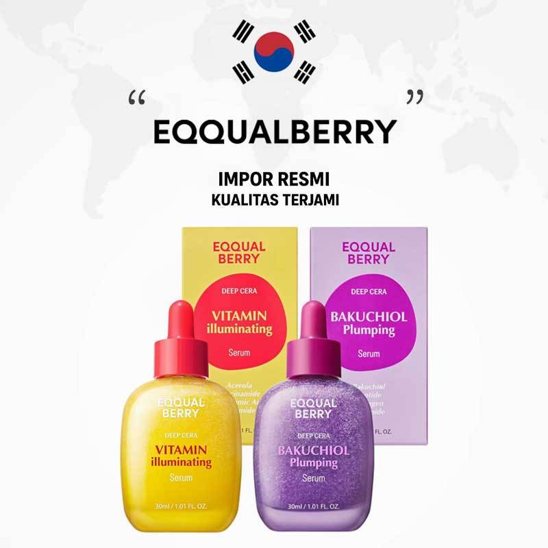 EQQUALBERRY Vitamin Illuminating Serum & EQQUALBERRY Bakuchiol Plumping Serum | Face Serum Brighteni