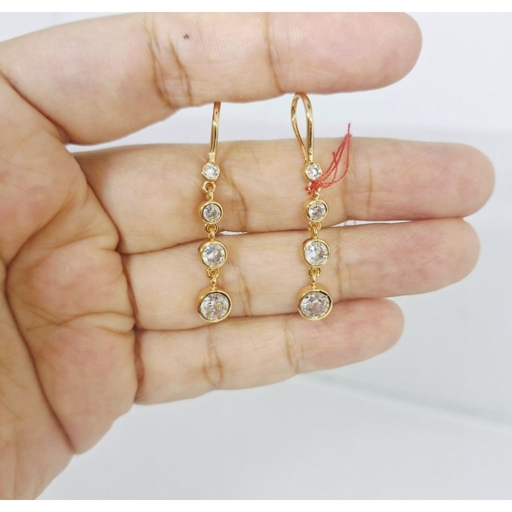 ANTING PANJANG ANTING CANTOL LAPIS EMAS