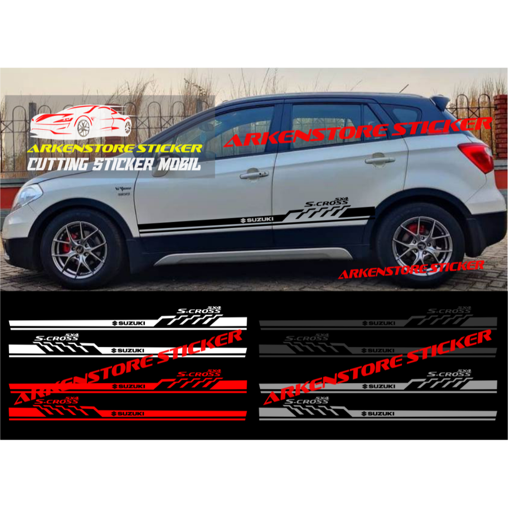 Promo sticker mobil sx4 s cross cutting sticker stiker mobil suzuki sx4 s cross stiker sx4 s cross