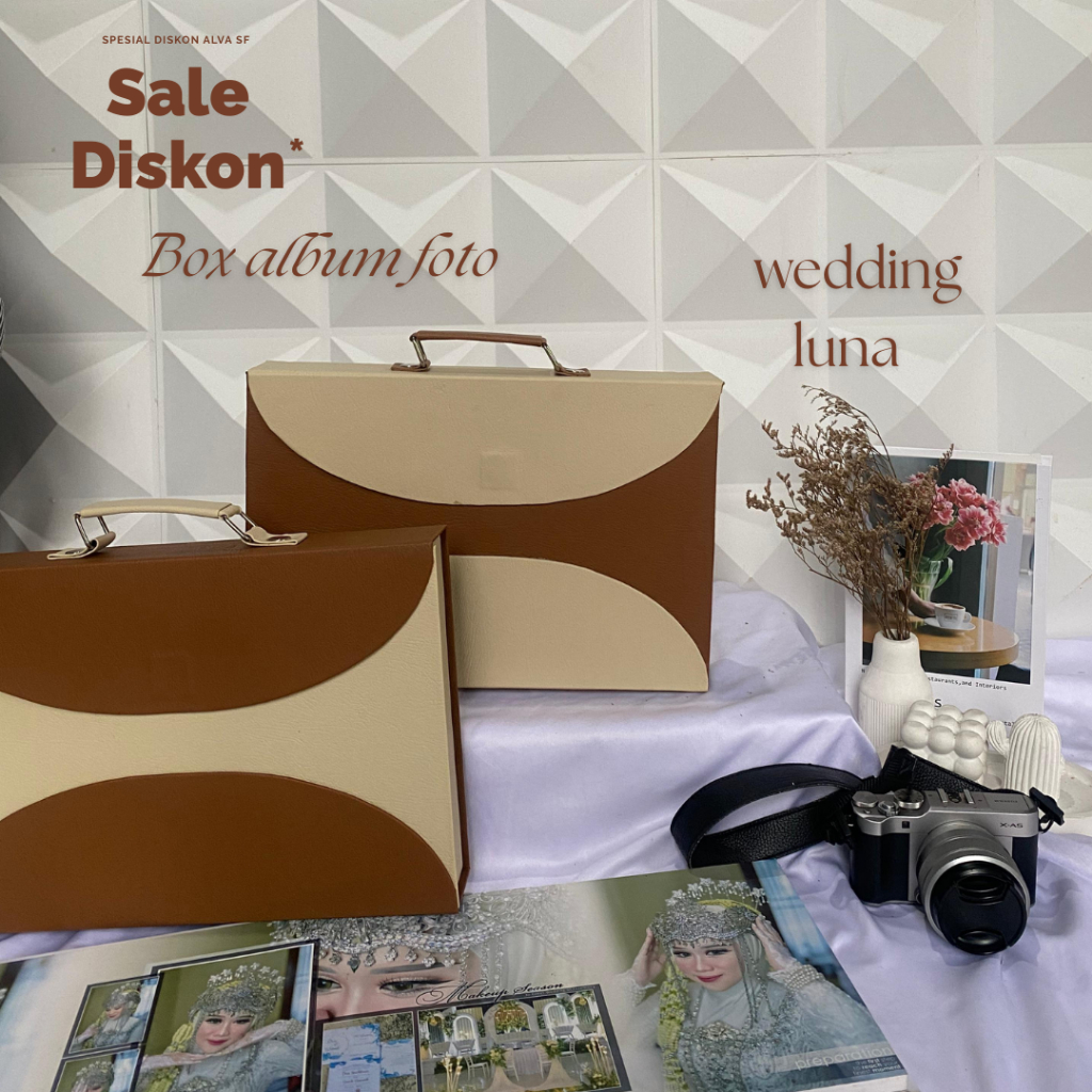 Box Album Foto wedding luna  Exclusive | Box Album Foto Wedding Kulit Imitasi | Box Album Foto Termu
