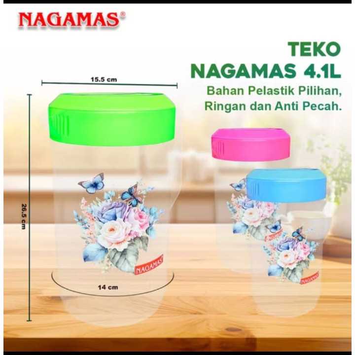 Teko Plastik Air Minum 4.1 Liter Bebas BPA Praktis - Nagamas