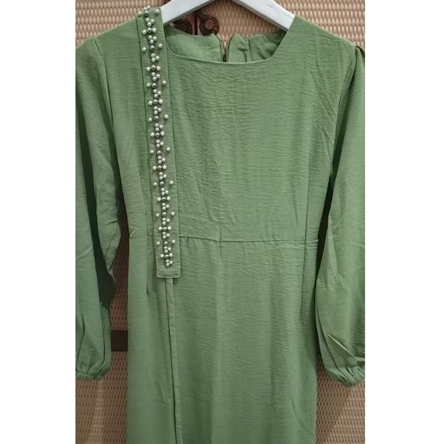 PRELOVED AURORA MAXI DRESS - SAGE GREEN