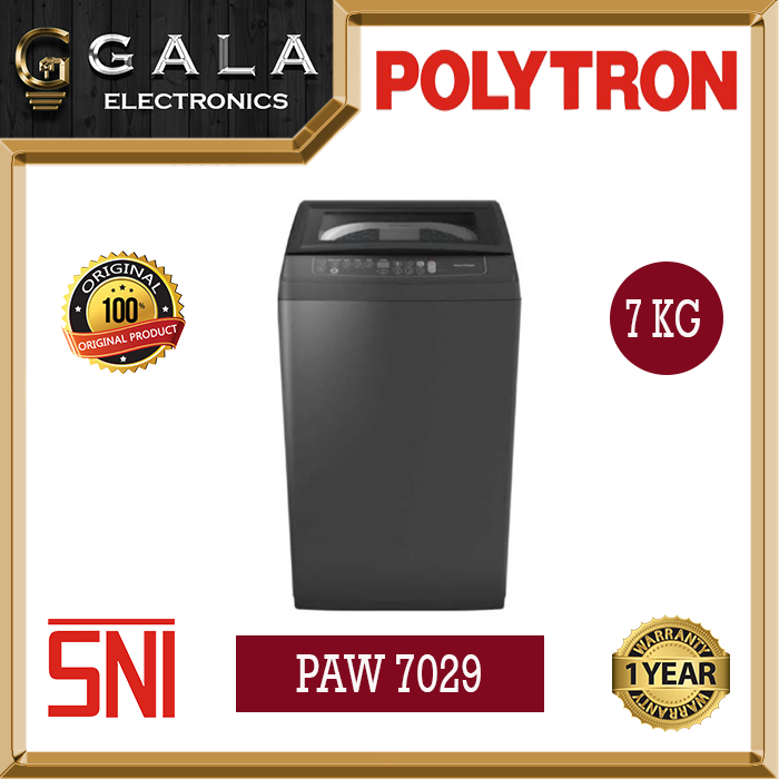 Mesin Cuci Polytron PAW 7029 Otomatis 7kg 1 tabung (Top Loading)