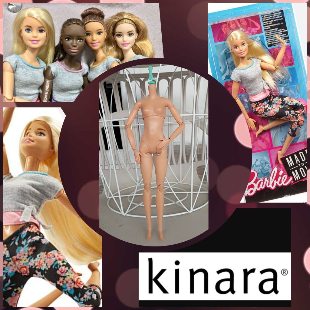 Body MTM Flower Pink Yoga Barbie Doll Original Mattel