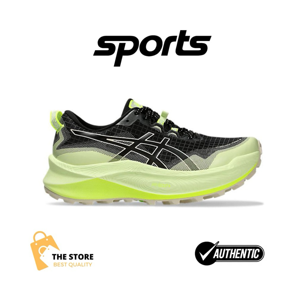 Sepatu Running Trail Asics Trabuco Max 3 Black Oatmeal