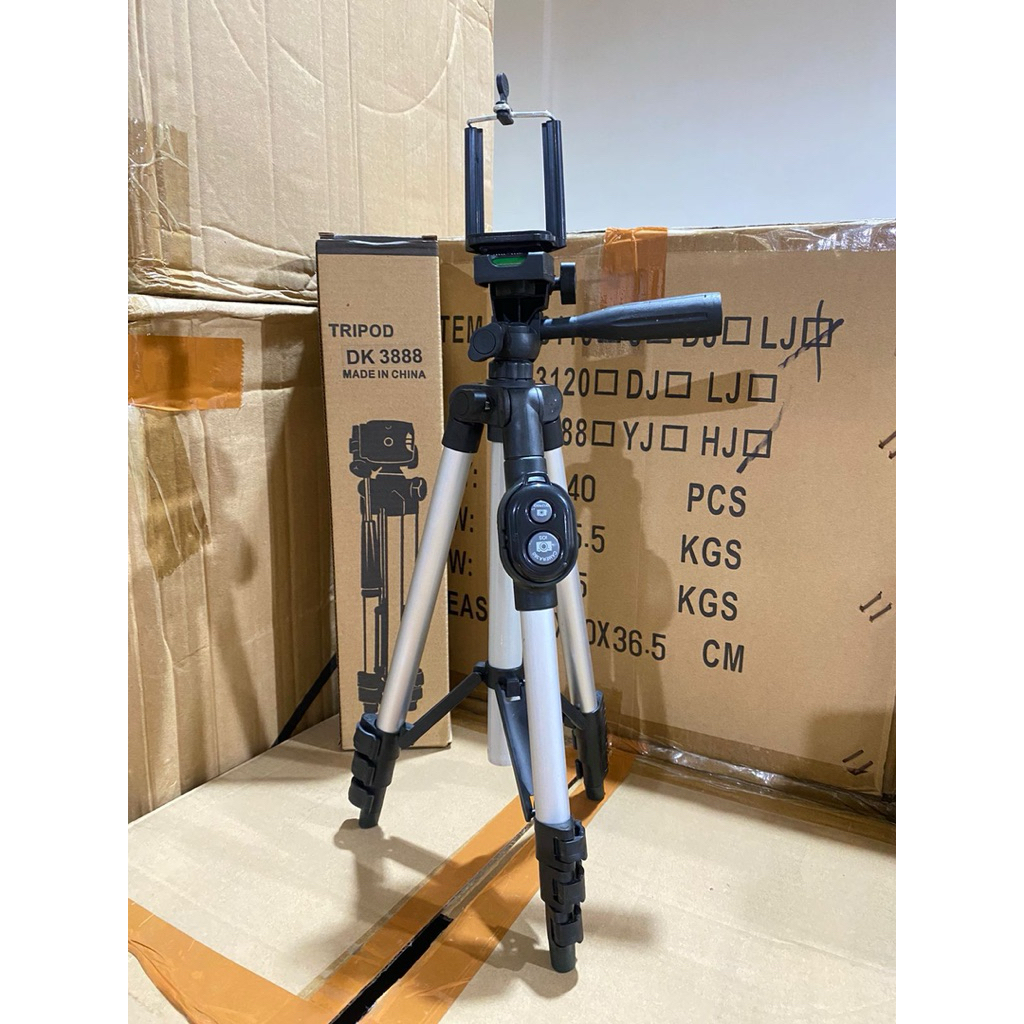TRIPOD DK 3888 TRIPOD HP 1 METER FREE HOLDER U dan REMOTE BLUETOOTH