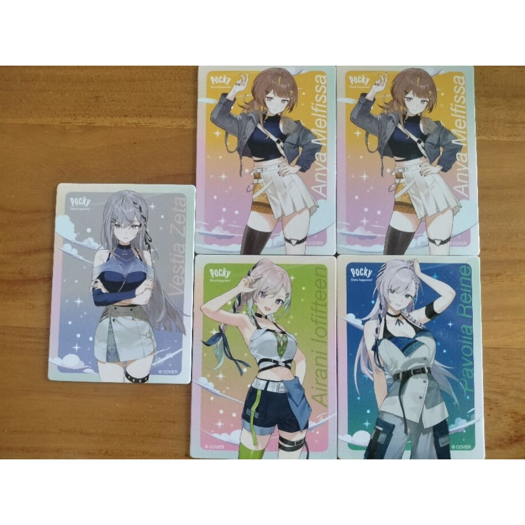 Hololive ID Pocky Photocard - Anya Zeta Reine Iofi Kaela
