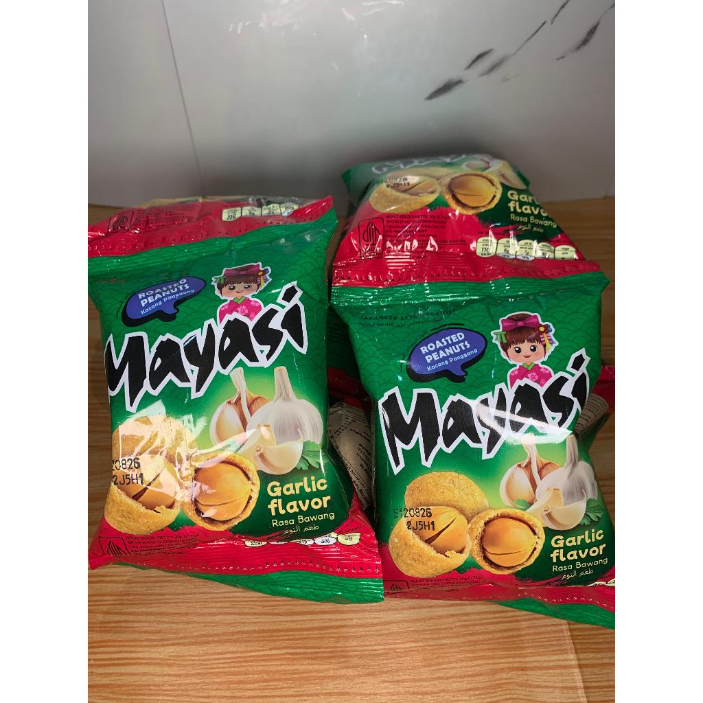 KACANG PANGGANG MAYASI ORIGINAL BAWANG DAN PEDAS RENCENG