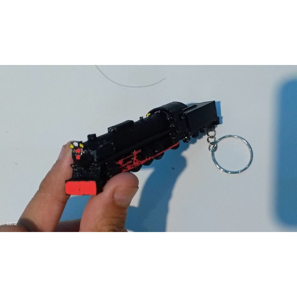 gantungan kunci 3d Lokomotif uap D 52