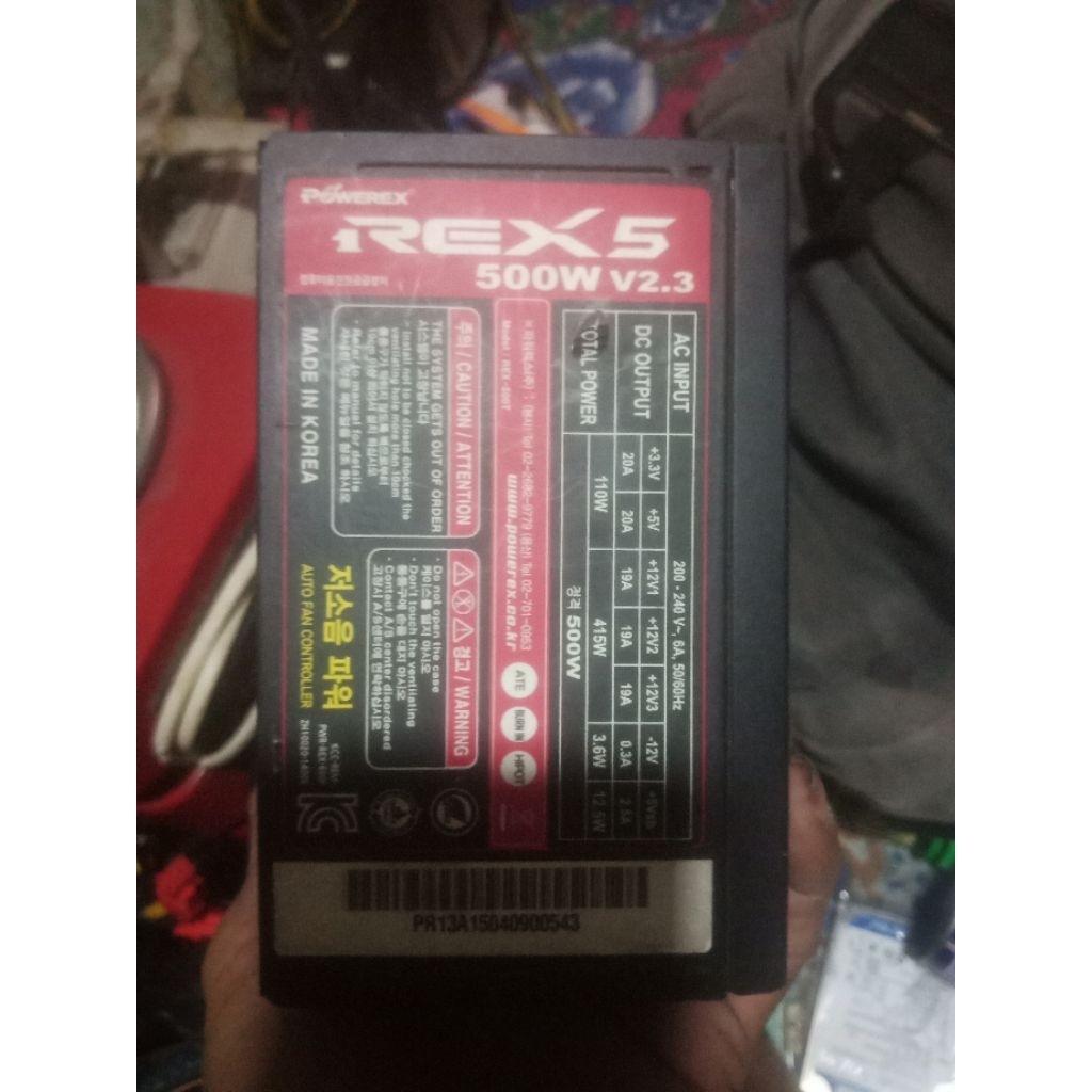 Psu 500 watt powerex rex5
