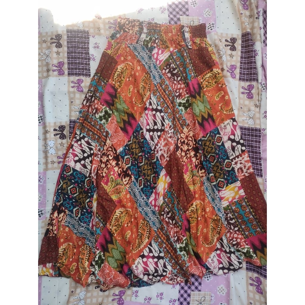 PATCHWORK BATIK SKIRT