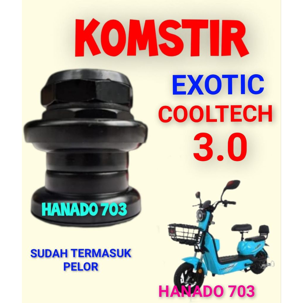 komstir exotic cooltech 3.0 kones headset komfork sepeda listrik exotic cooltech 3.0