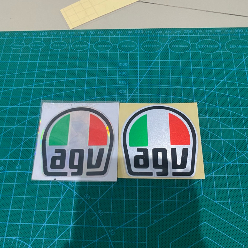 Stiker Logo AGV Reflektif untuk Helm & Motor