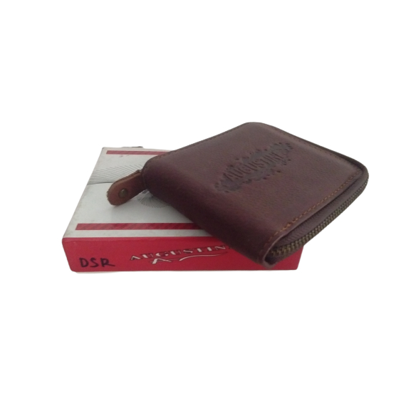 Dompet Augustine resliting tepi - kulit asli