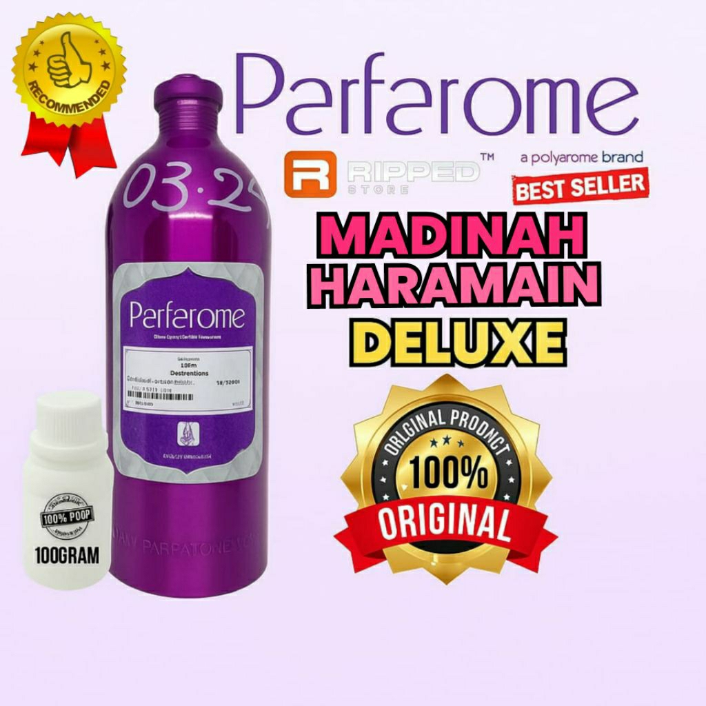 100ml Bibit Parfum Murni Madinah Haramain Deluxe By Parfarome Original
