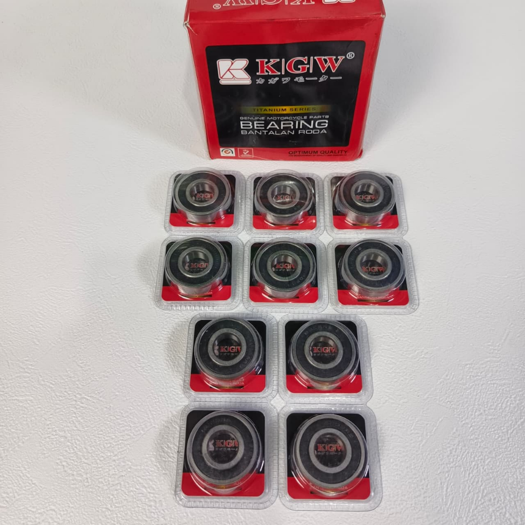 Paket Grosir 10 Pcs KGW Bearing 6203-2RS / Bearing Laher 6203-2RS