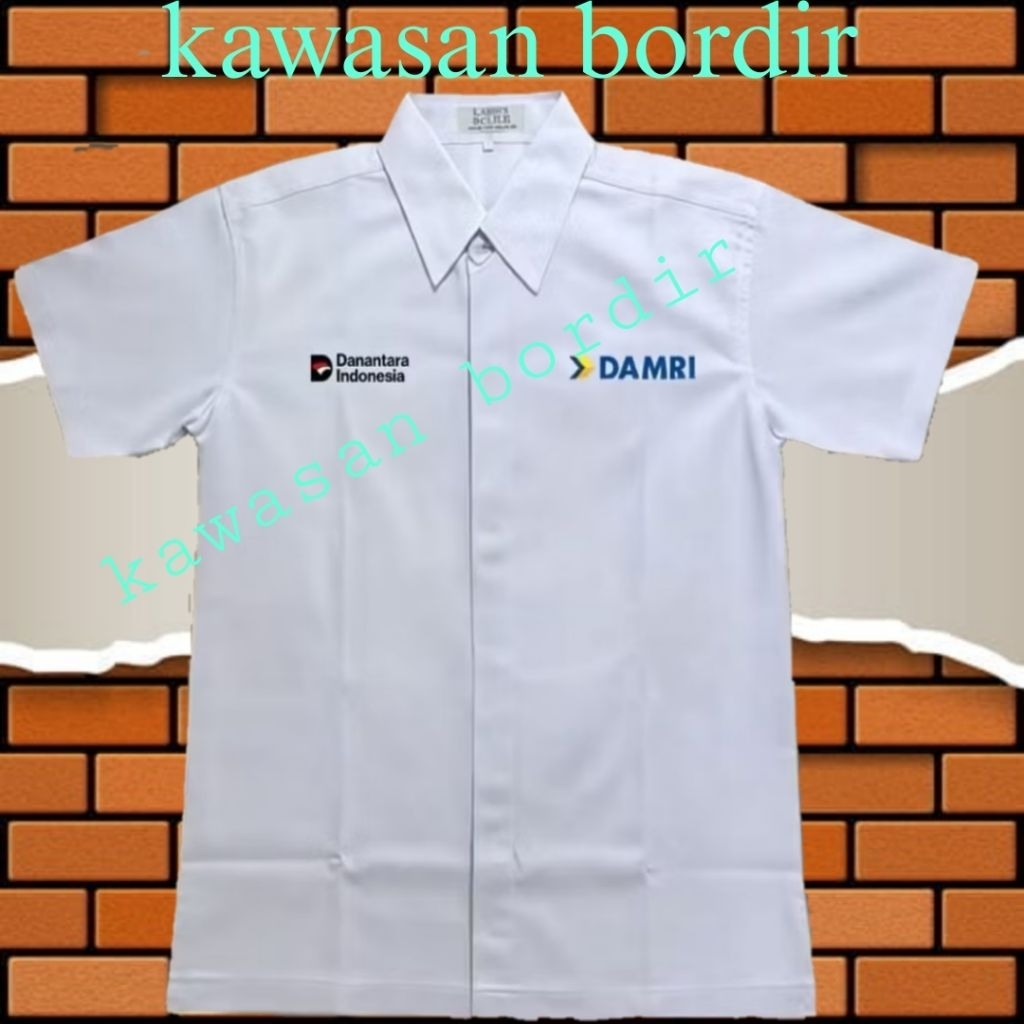 kantong 1 kemeja danantara DAMRI kemeja DAMRI seragam DAMRI baju DAMRI pdh DAMRI full bordir..