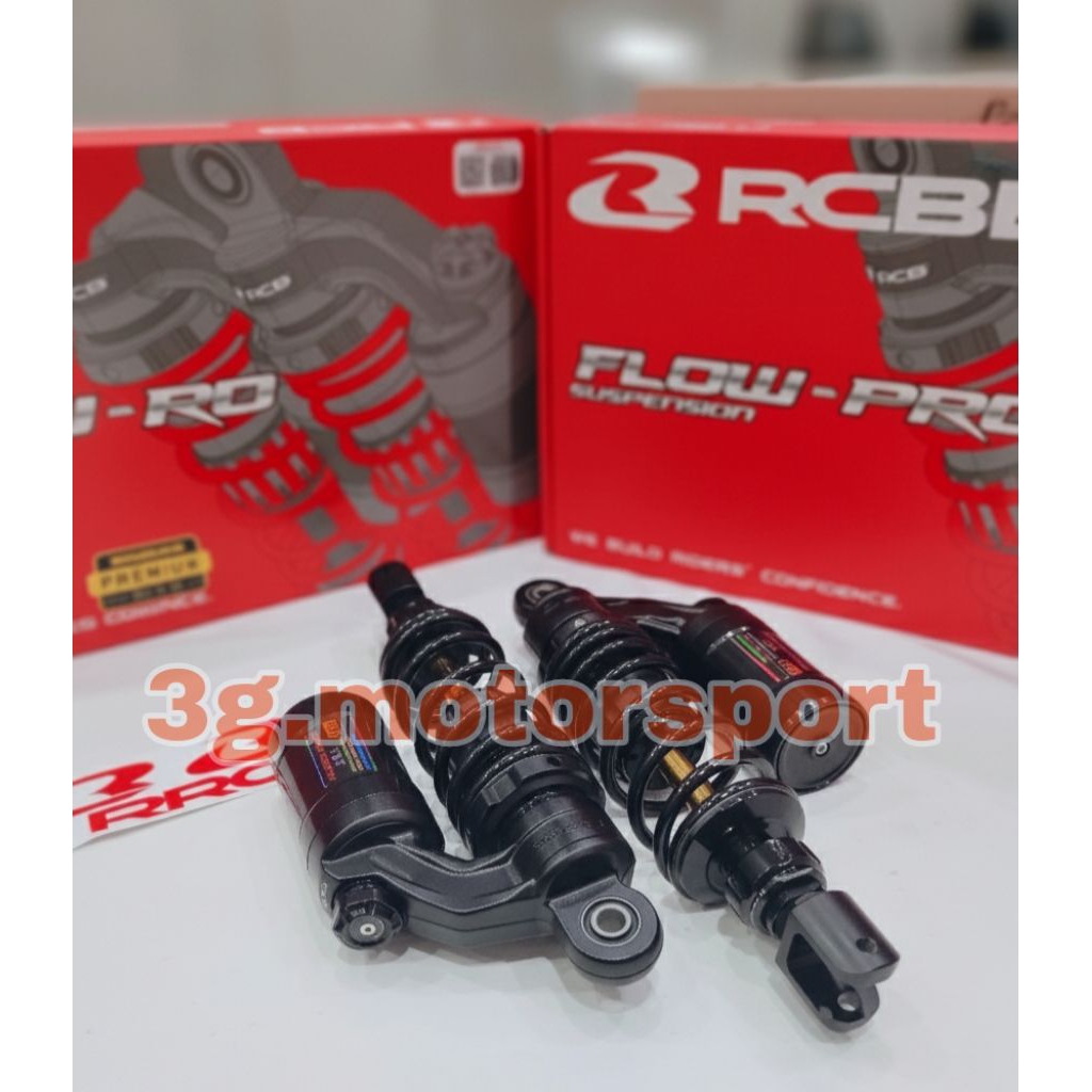 Shock breaker/shock belakang flow pro aerox 275mm(load 30mm) black series rcb