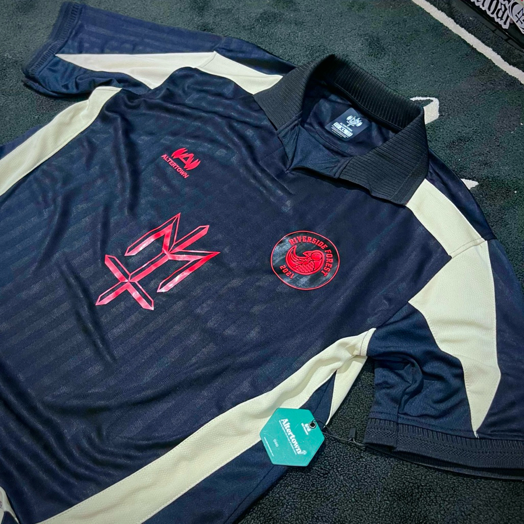 jersey MATERNAL x RIVERSIDE FOREST FC away -  black , cream