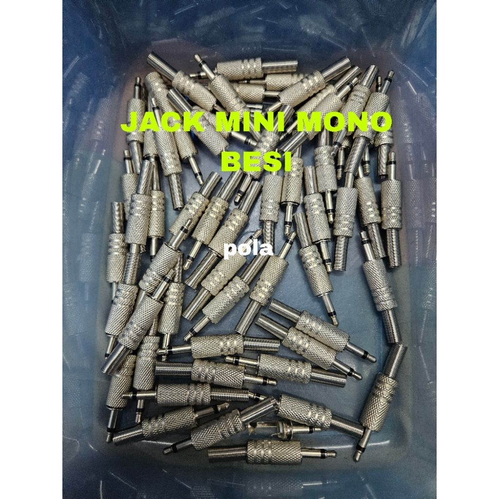 JACK MINI MONO BESI METAL BUNTUT JACK 3,5MM MONO