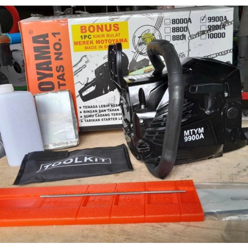 SENSO SINSO MESIN POTONG KAYU MOTOYAMA 9900 BAR 22 INCH (NEW BOX/EDISI BARU)