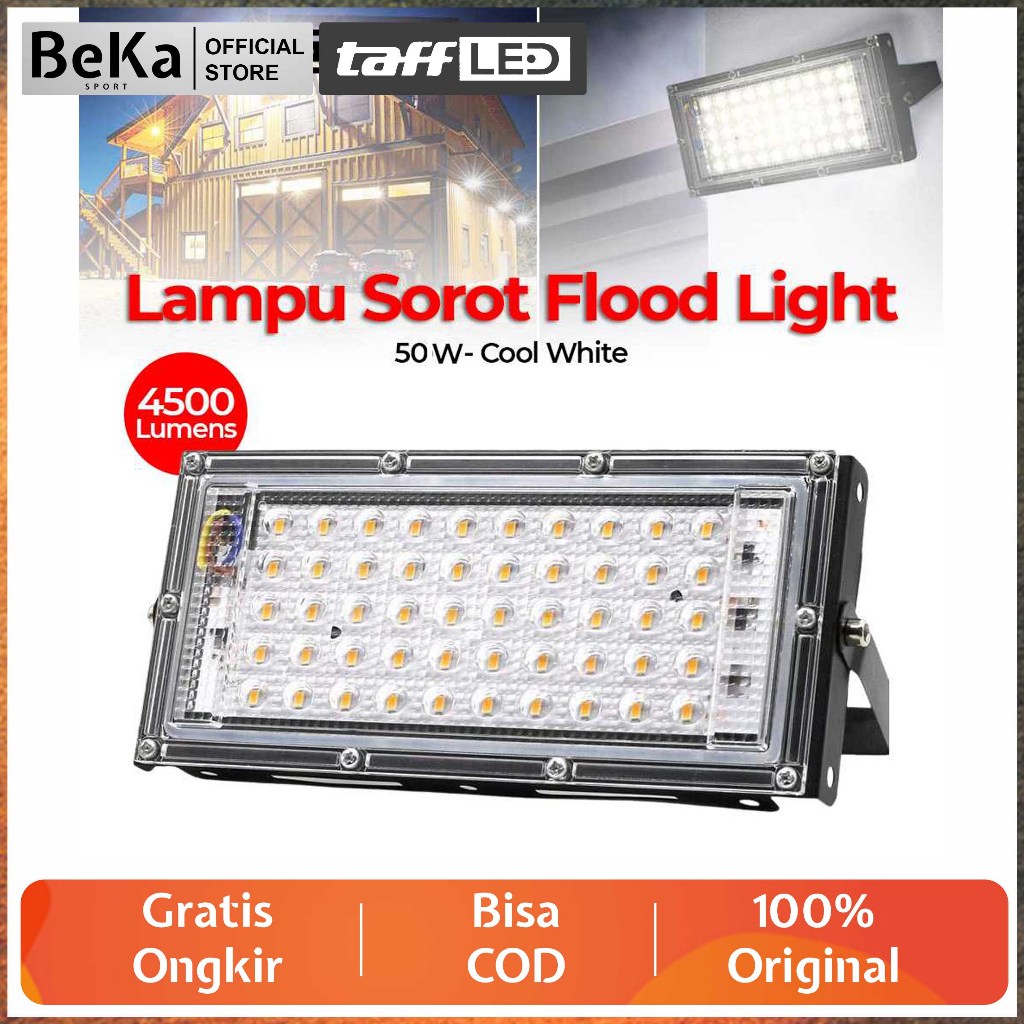 TaffLED 50W IP65 LED Floodlight 6500K Waterproof || TaffLED 50W Outdoor Floodlight IP65 6500K