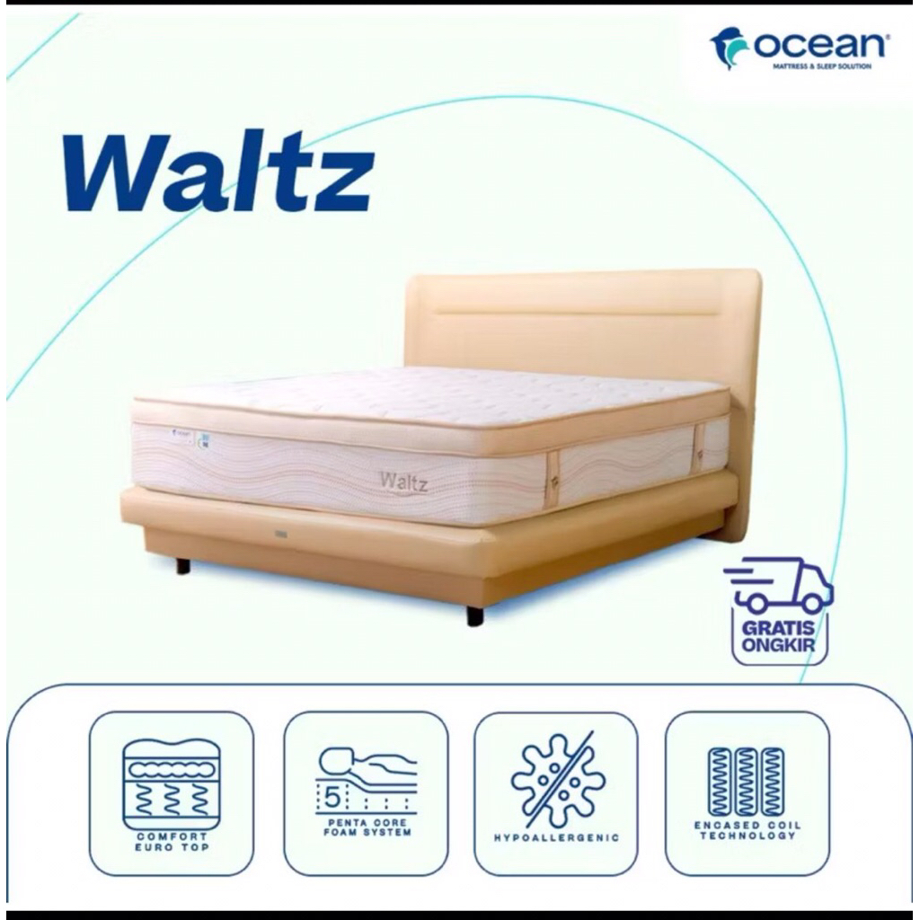 Springbed ocean waltz 6kaki