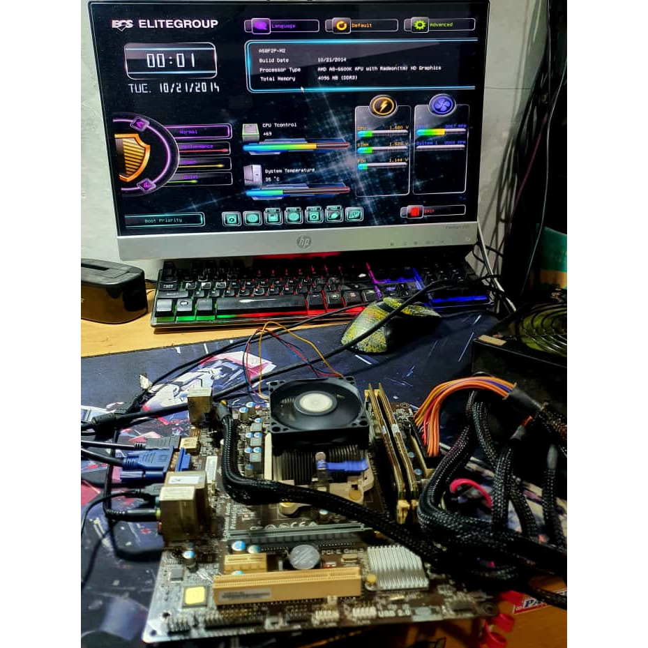 Motherboard AMD Soket FM2+ A8 A10 normal