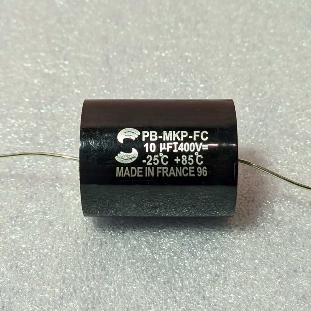 KAPASITOR AUDIO CAPACITOR SOLUN PB MKP 10uf/400v ORIGINAL FRANCE PB-MKP-FC 10uF/400V