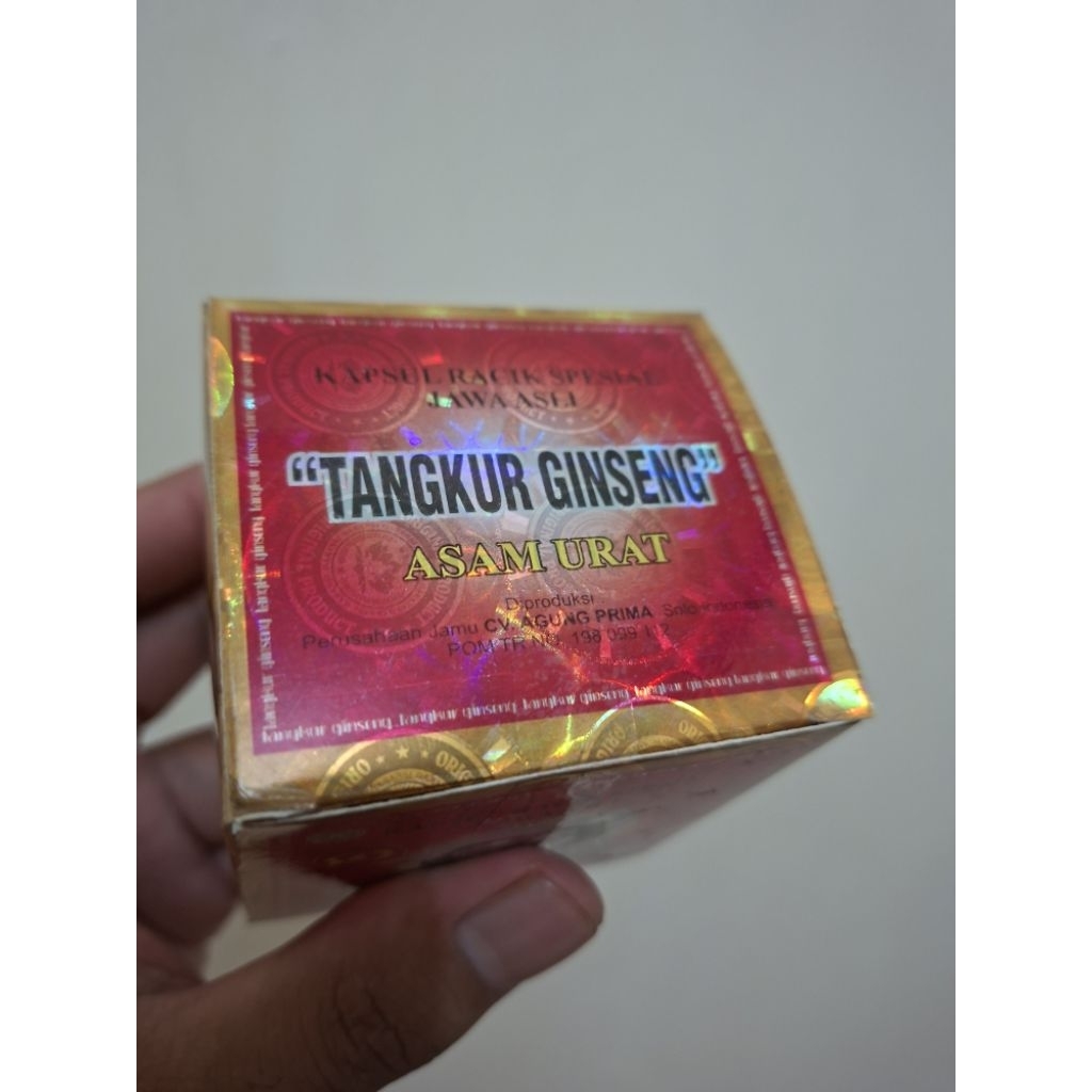 Tangkur Gingseng Kemasan Box Merah Original