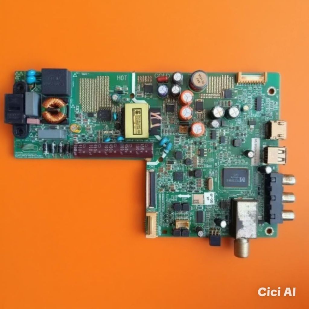 mb Mainboard asli cabutan led tv televisi Coocaa 32E3000 original cabutan