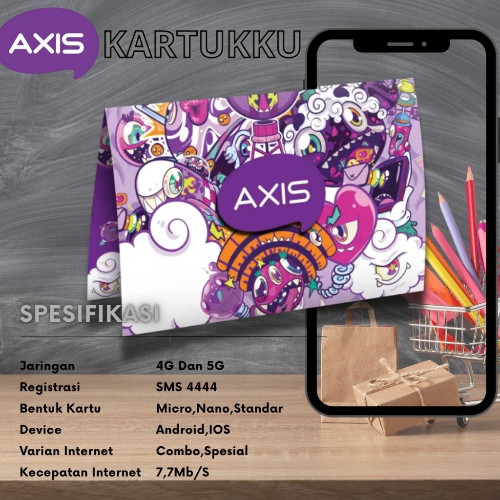 Kartu Perdana Axis Reguler 0K | Kartu Sim Axis Reguler 0K