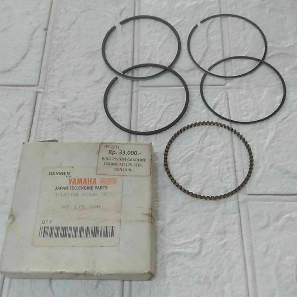 RING PISTON ENGINE MZ175 STD; DENSHIN