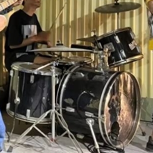 Sonor AQX Black Drum Set + Cymbal