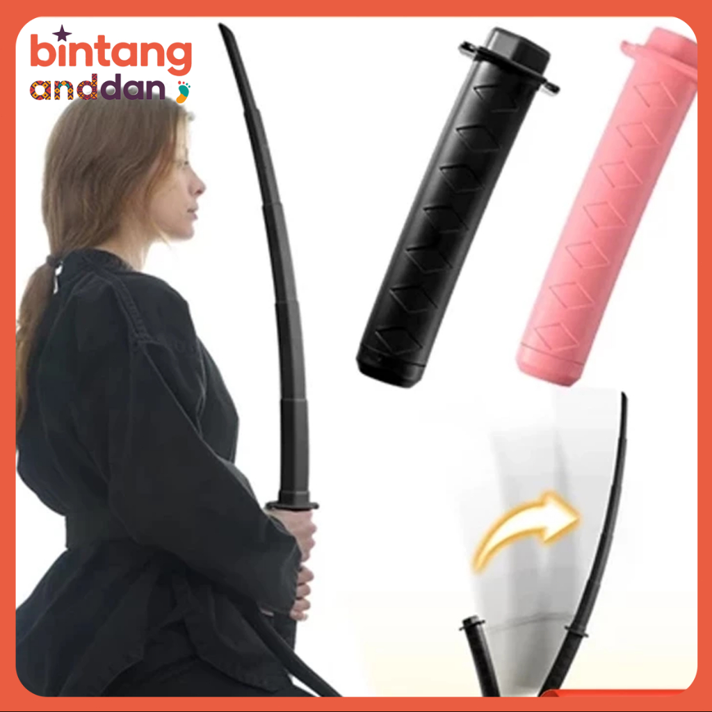 75CM Mainan Mainan Pisau Gravity Carrot Knife Pedang Kimetsu Samurai Katana Yaina