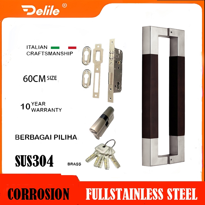 Bersama_Bumi Gagang Pintu 2 Rumah /Pegangan Pintu Rumah /Full Handle Stainles Steel /Tarikan Pintu 2