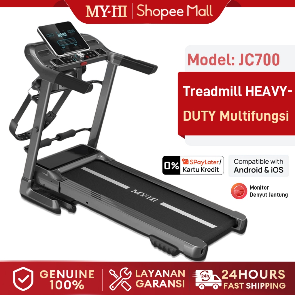 MY-HI Treadmill electric low watt JC700 Treadmill portable Treadmill Elektrik listrik lipat  BB380kg