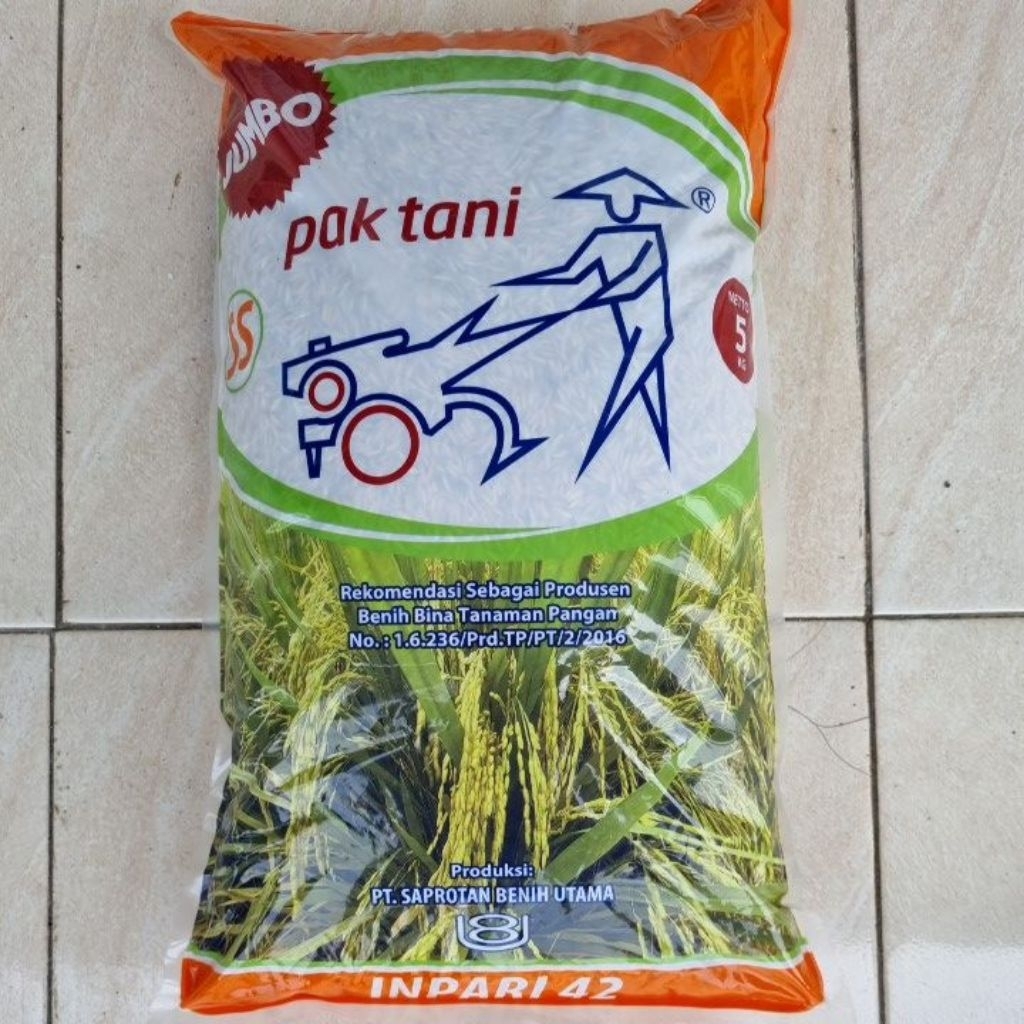 Benih Padi Inpari 42 Jumbo Pak Tani 5kg exp 10/2026