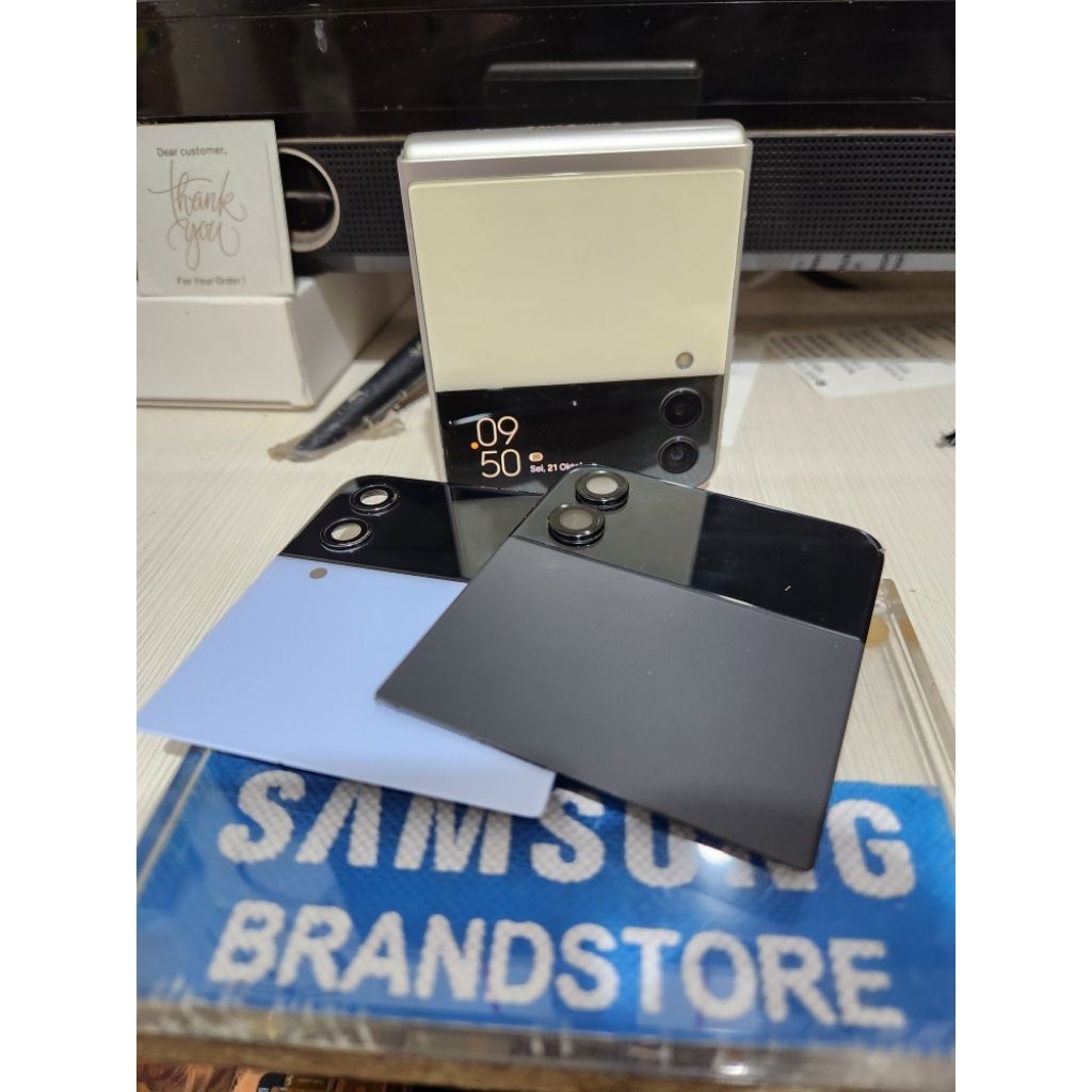 lcd depan samsung z flip 4 original